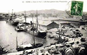 BONE - PORT - EMBARQUEMENT DES PHOSPHATES - 1916